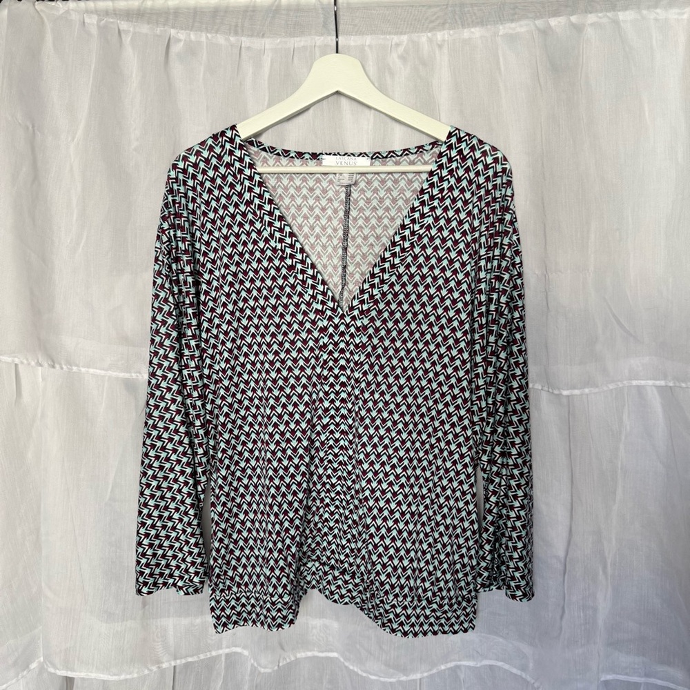 Lascana for Venus Long Sleeve V-Neck Top